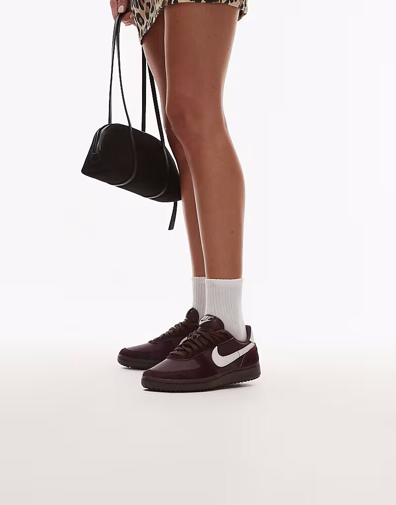Кроссовки Nike Field General бордового цвета — фото 2
