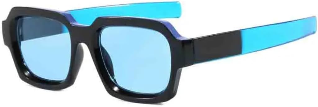 

Солнцезащитные очки с защитой UV400 | Маленькая оправа, линзы конфетного цвета | Для женщин и мужчин, для занятий спортом на открытом воздухе и вождения DSVIGF, Blue Blue