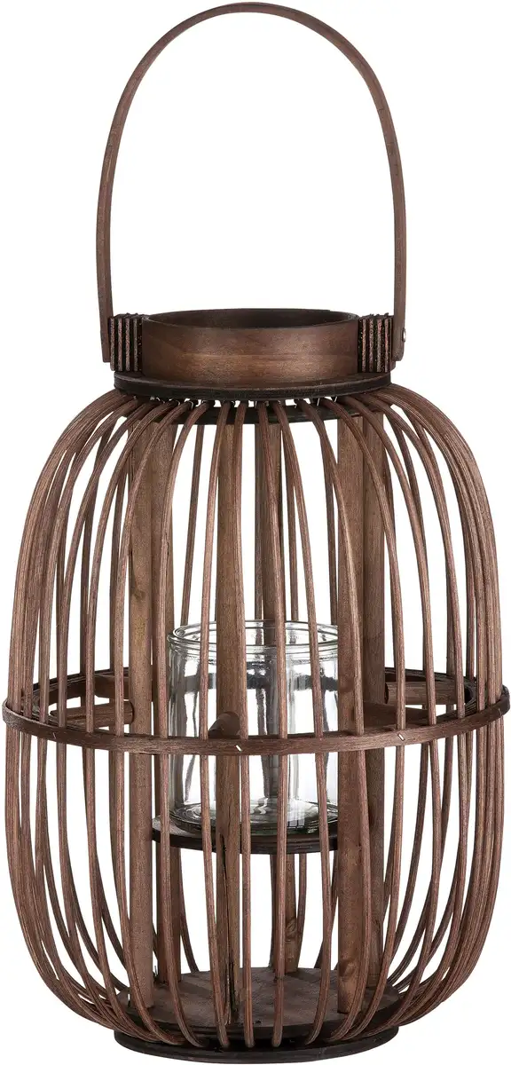 

Свеча-фонарь GILDE "Богота", (1 шт.), бамбук, со стеклянной вставкой 24,00х33,00х24,00 см, коричневый