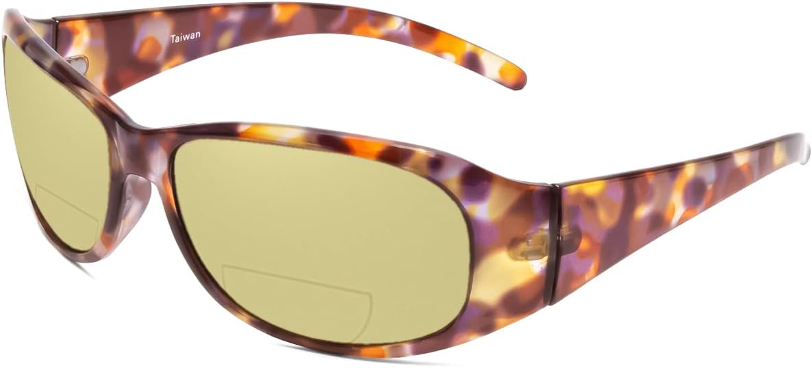 

Солнцезащитные очки Calabria 645SB с поляризованными линзами и бифокальными линзами +1.25 мм, янтарно-черепаховый цвет, цвет гавана/желтый, женские, бифокальные, стильные, модные, в жестком футляре, Amber Polarized Yellow