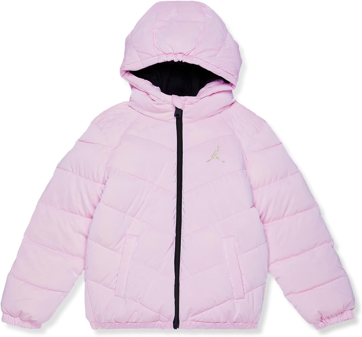 

Куртка Jordan Kids Shiny Chevron Quilting Jacket, цвет Pink Foam