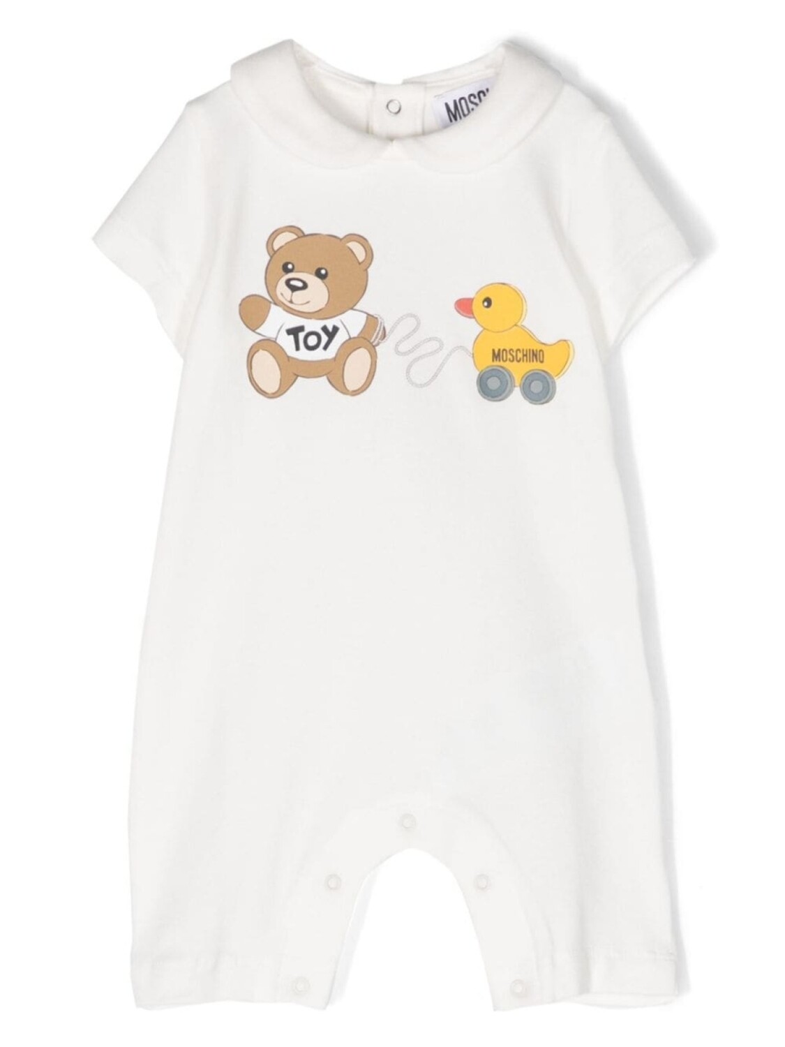 

Moschino Kids ромпер с принтом Teddy Bear, белый