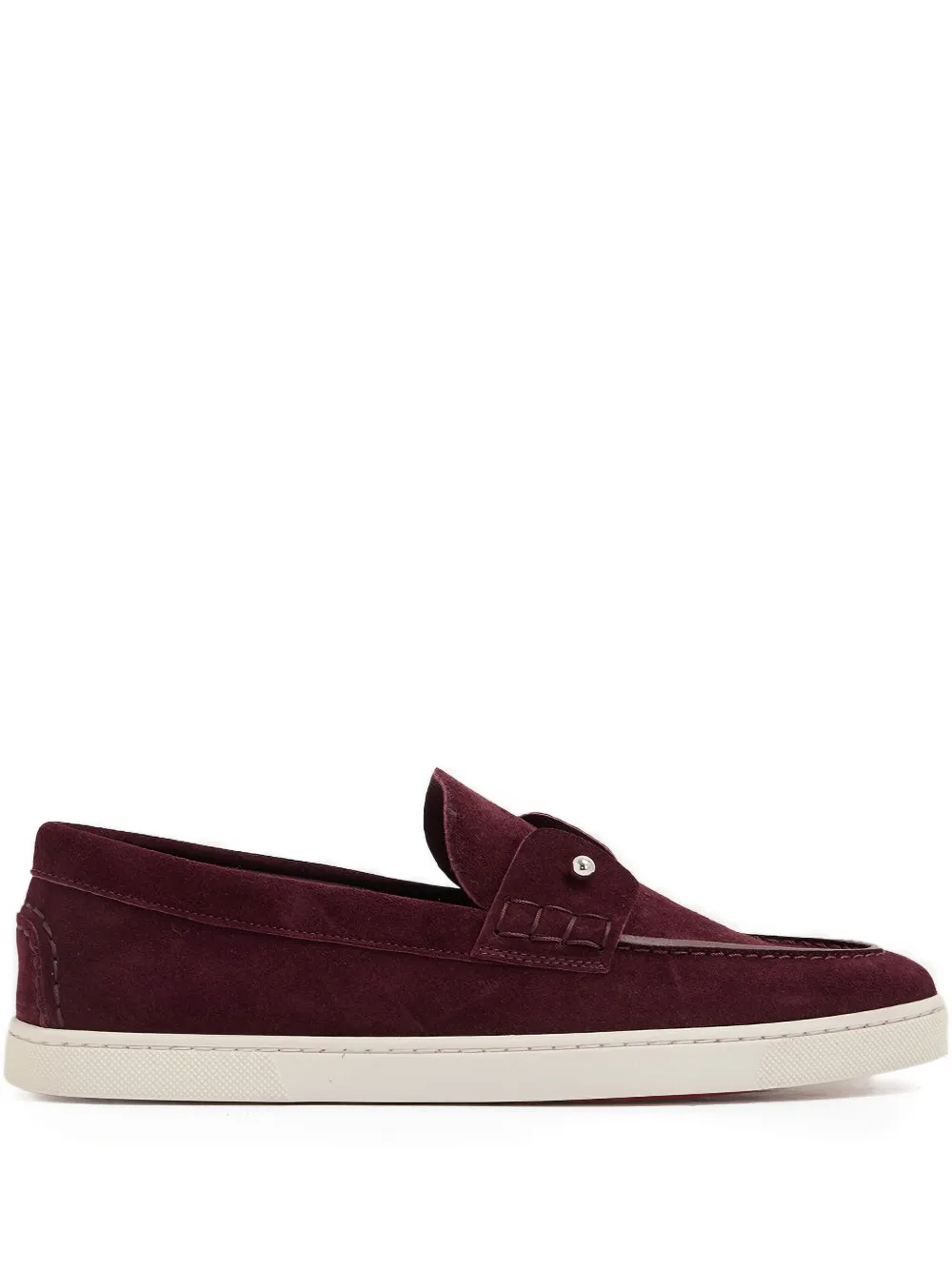 

Замшевые лоферы Chambeliboat Christian Louboutin, красный