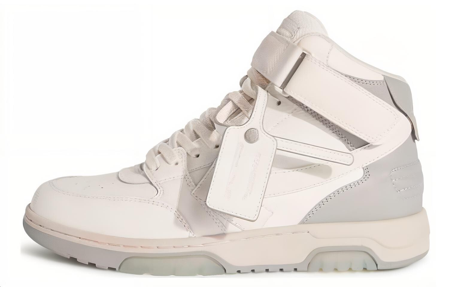 Кроссовки мужские Off-White Out Of Office средней высоты, белый / серый