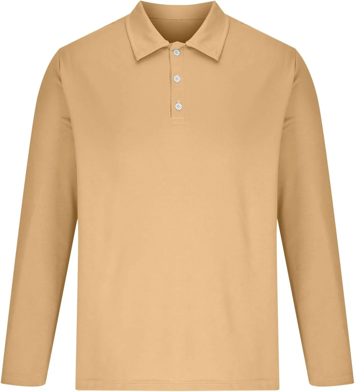 Мужская рубашка с длинным рукавом Button Down, осень-зима, Soft Solid, Business Casual, Moisture Wicking — фото 4