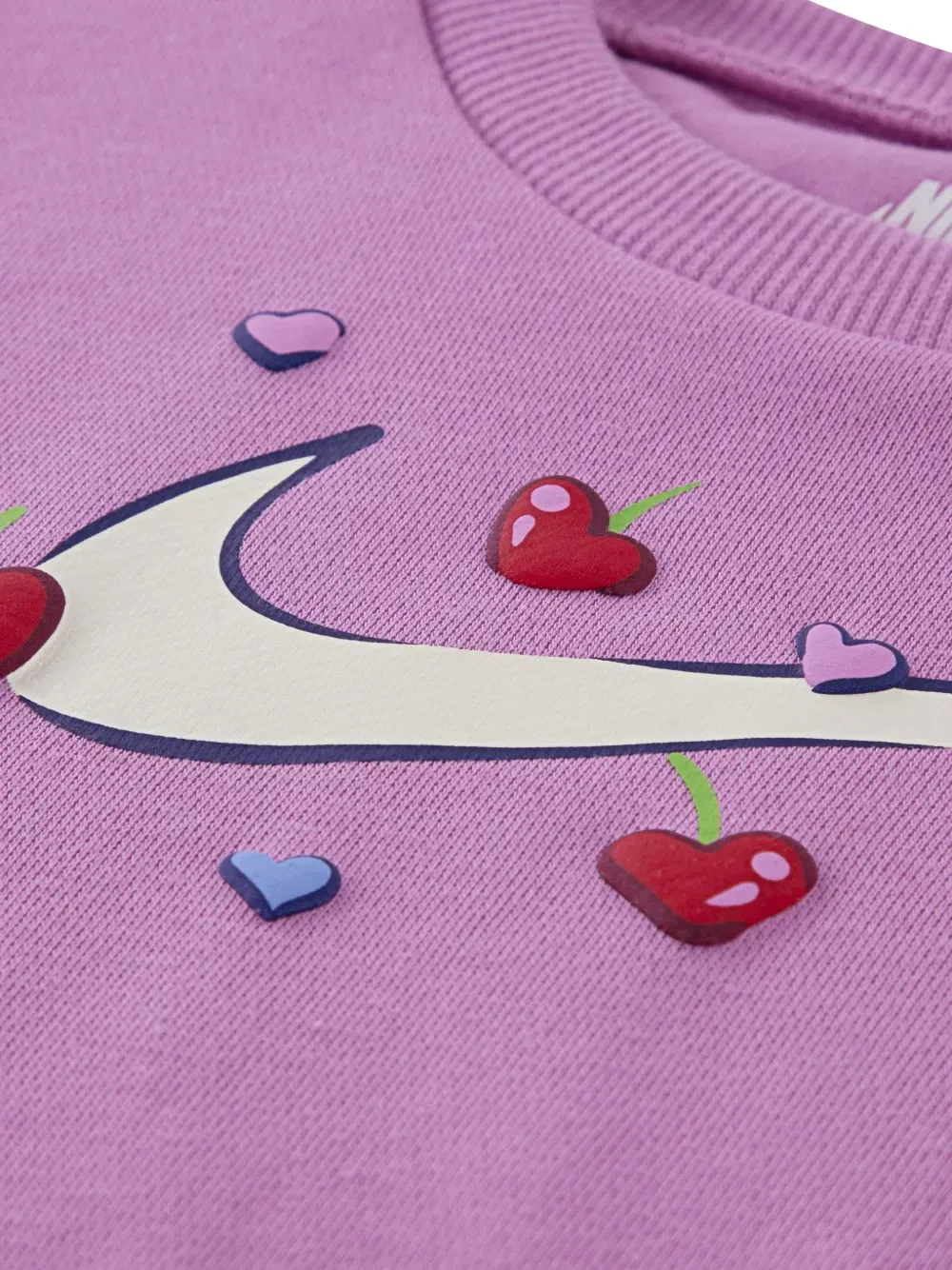Комплект из брюк с вишневыми сердечками (набор из двух предметов) Nike Kids, коричневый — фото 3