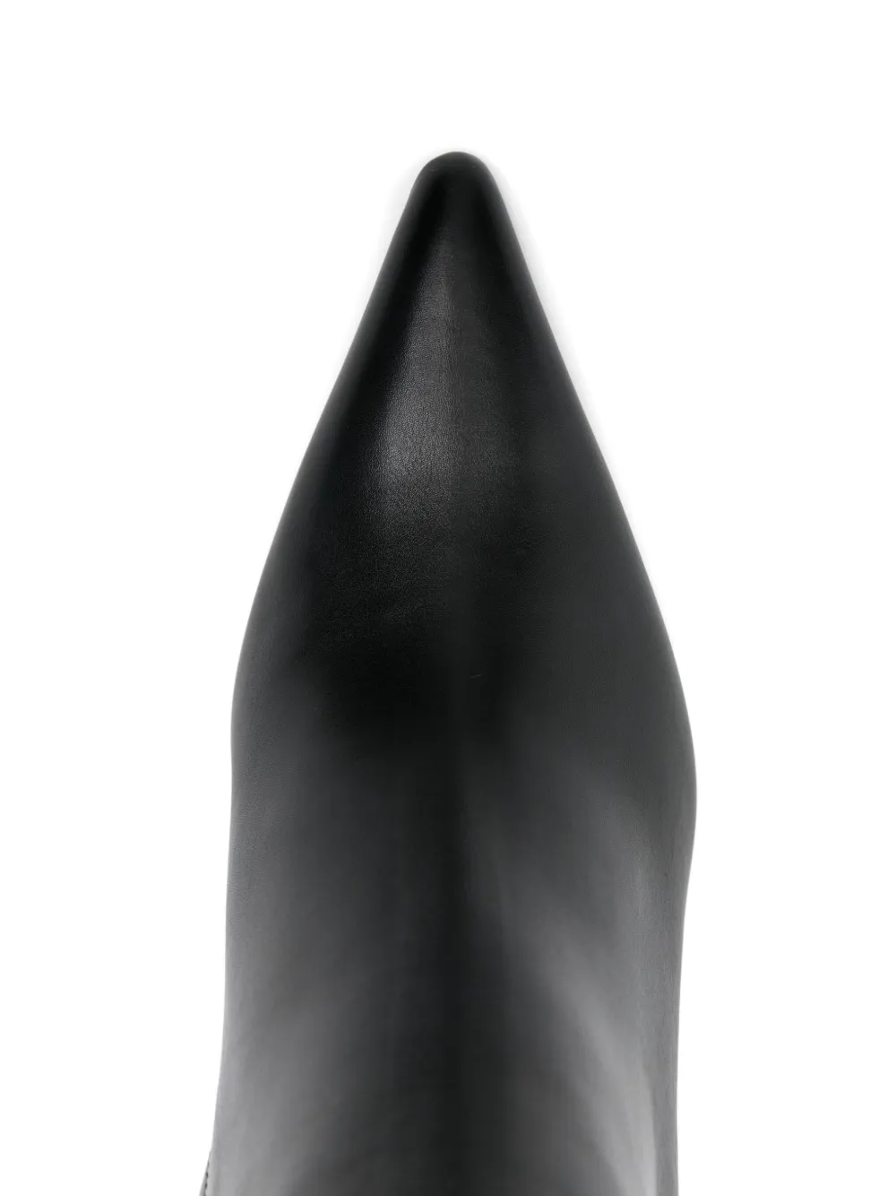 Кожаные ботильоны Mugler с заостренным носком и каблуком 95 мм Mugler, черный — фото 4