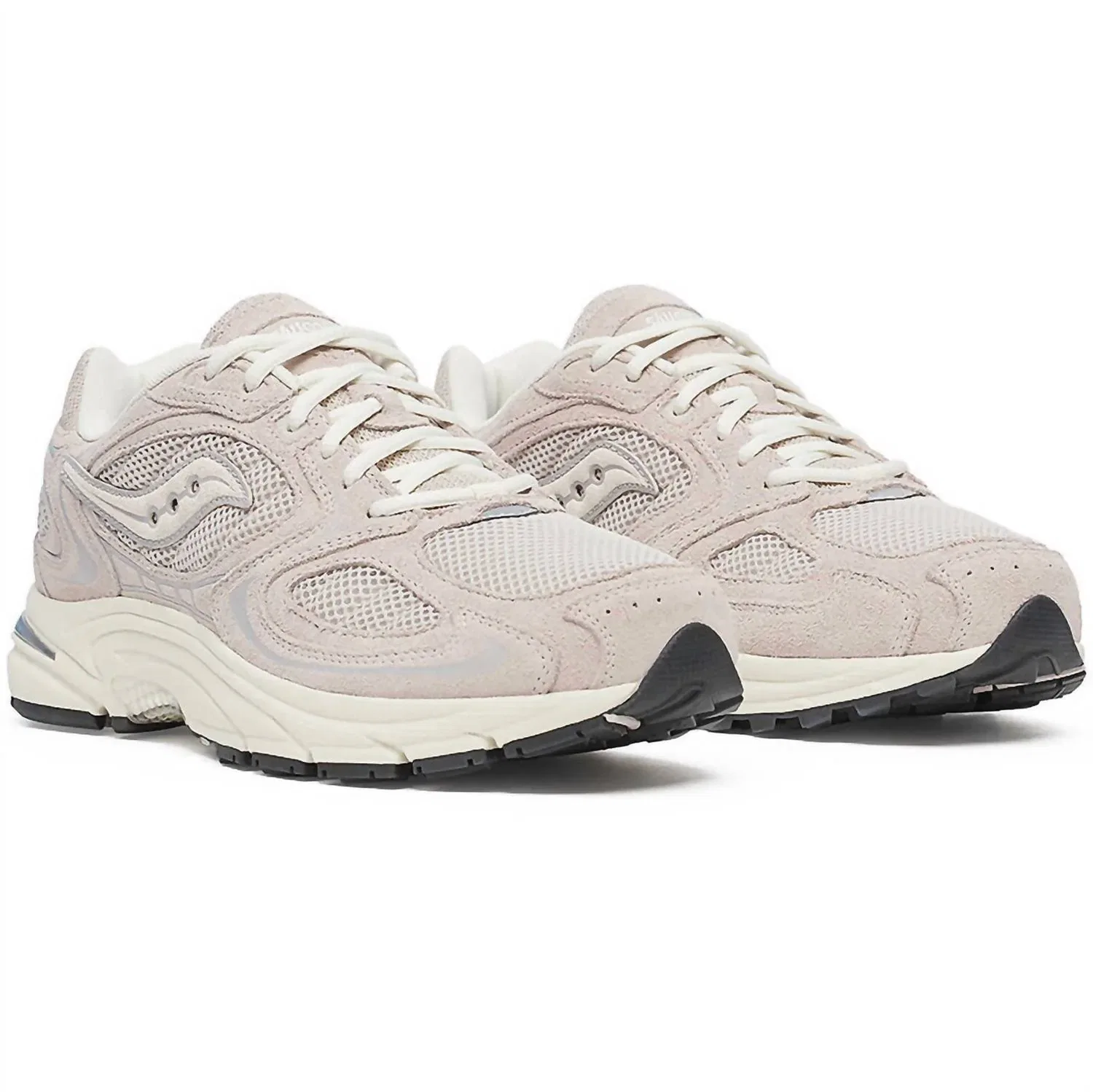 SAUCONY Мужские замшевые кроссовки Grid Jazz 9 цвета кашемира / кремового оттенка — фото 2