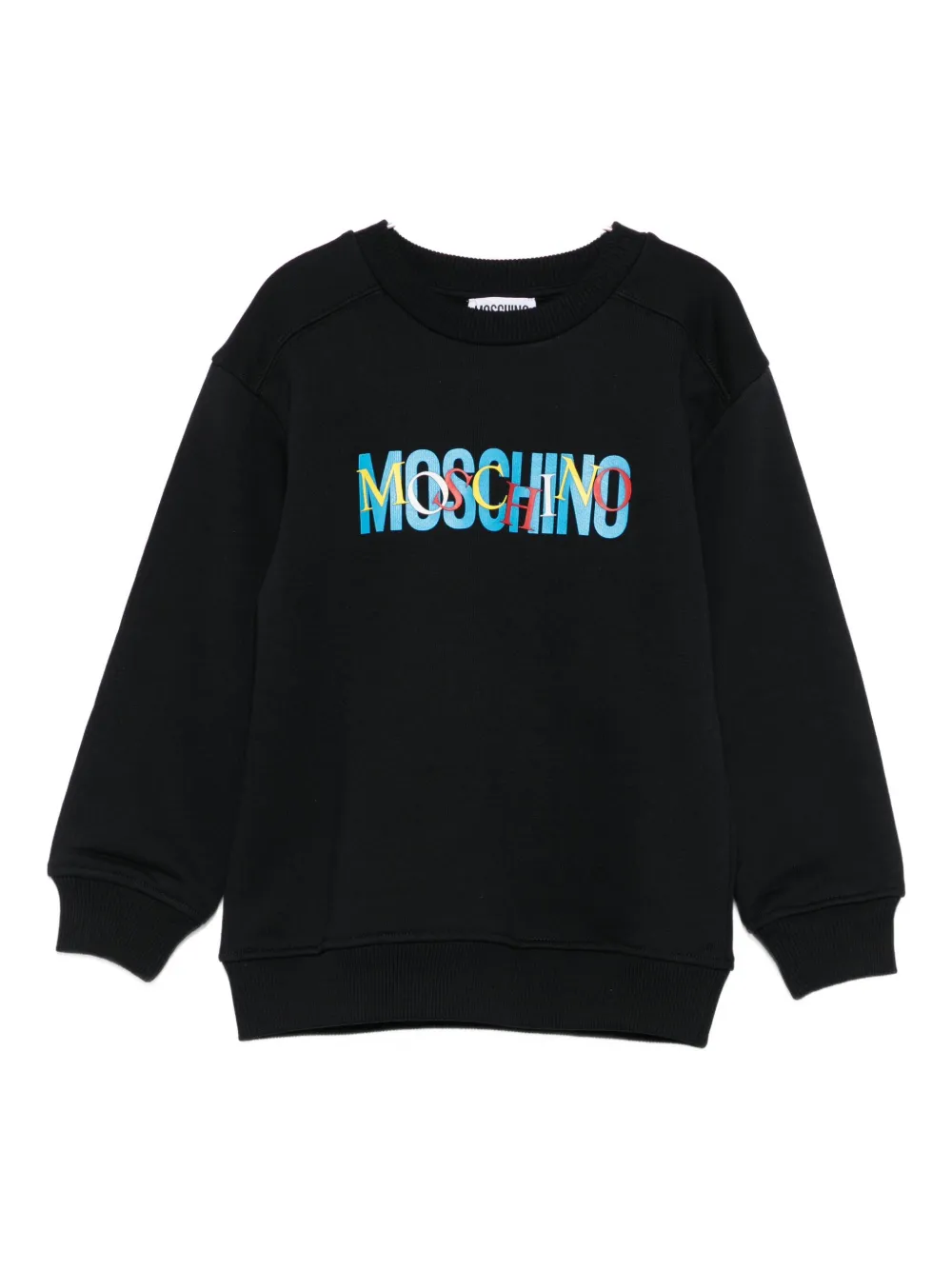 

Свитшот с логотипом Moschino Kids, черный