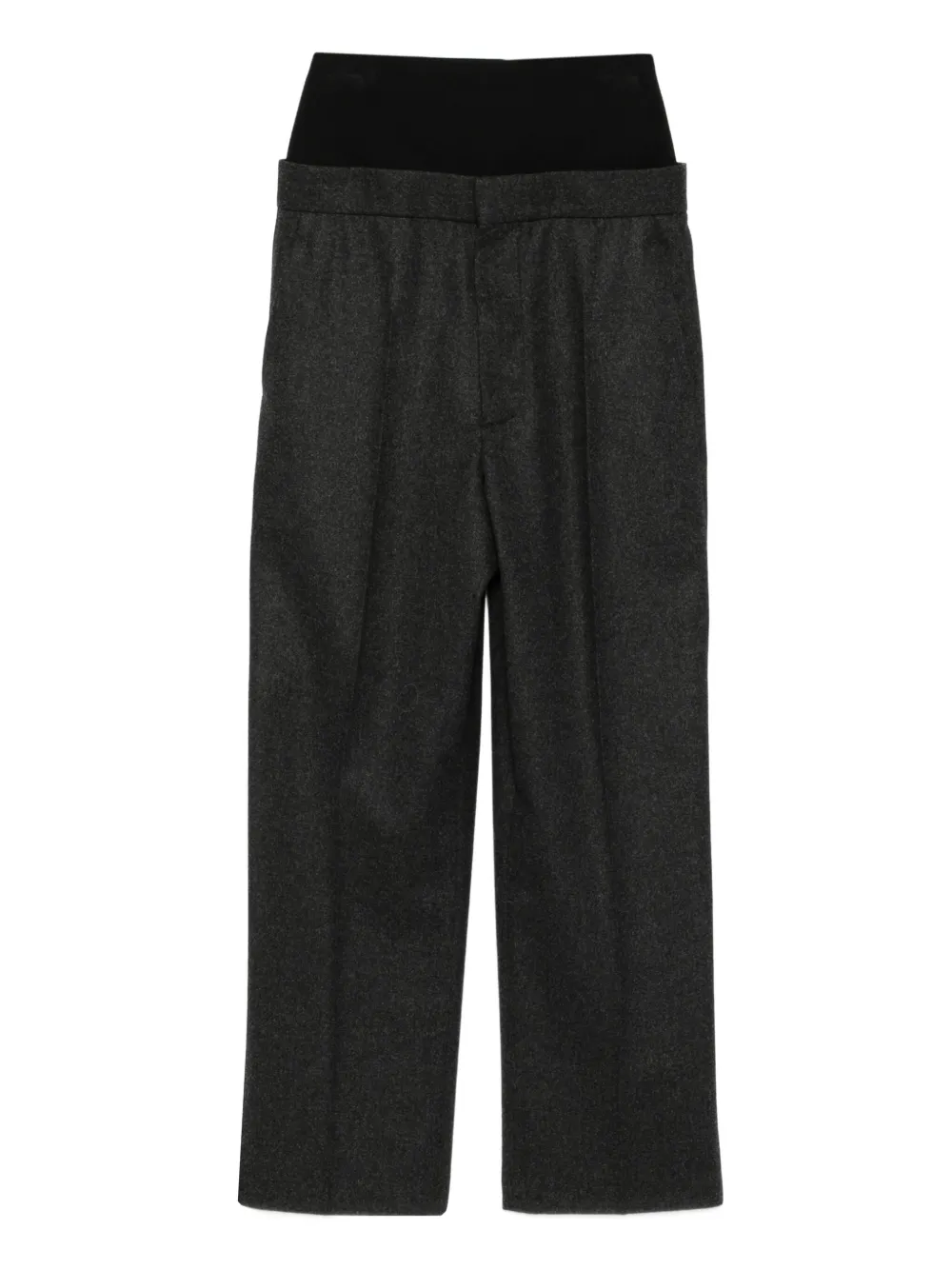 

Брюки с трикотажным поясом Alaïa, серый