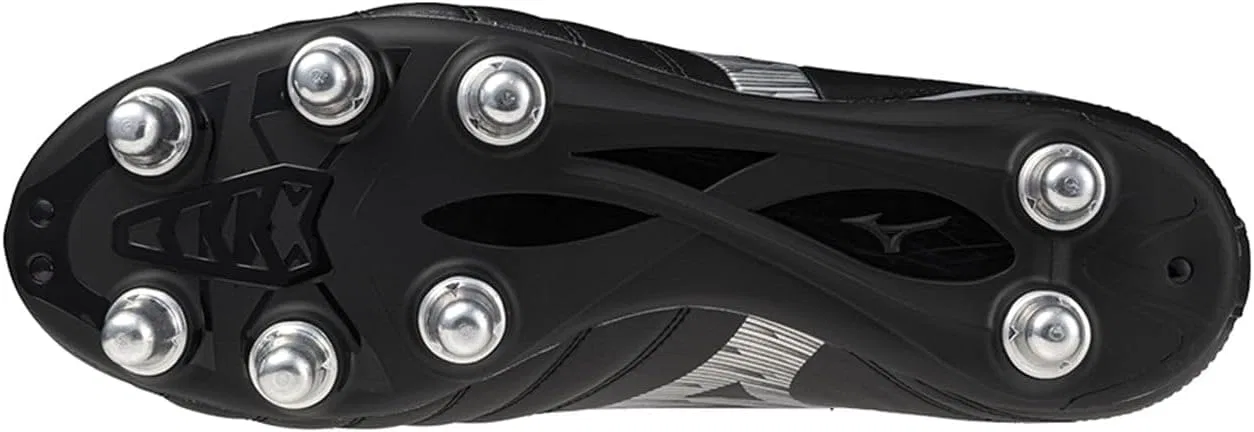 Регбийные кроссовки Mizuno Monarcida Neo III Rugby Si, унисекс, для взрослых, Black Silver — фото 2