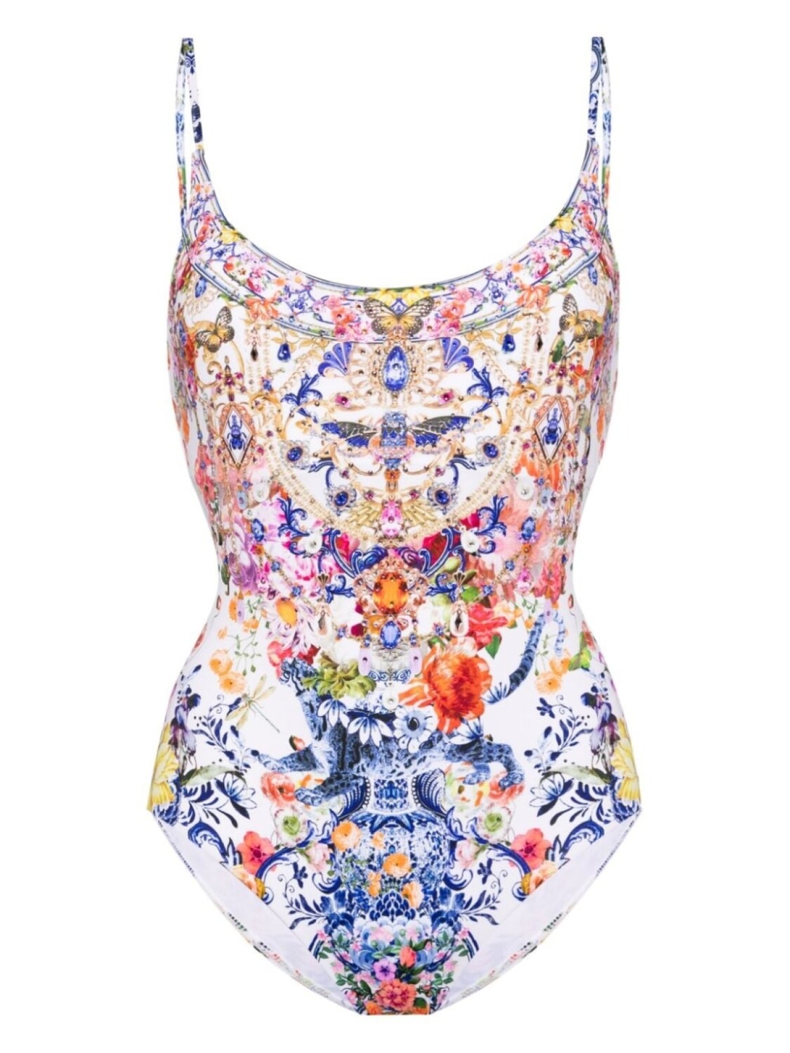 

Camilla Dutch Is Life floral-print swimsuit, белый