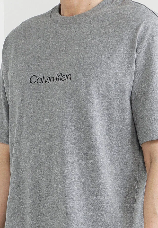 Футболка с логотипом, свободный крой, Calvin Klein Jeans, серый — фото 3