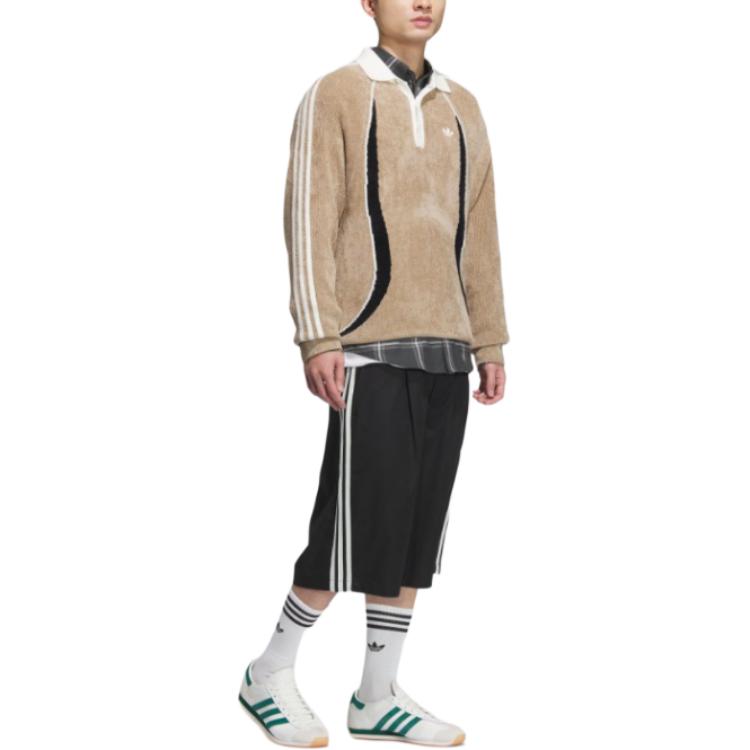 Adidas Originals Вязаный свитер мужской, цвет khaki brown — фото 4