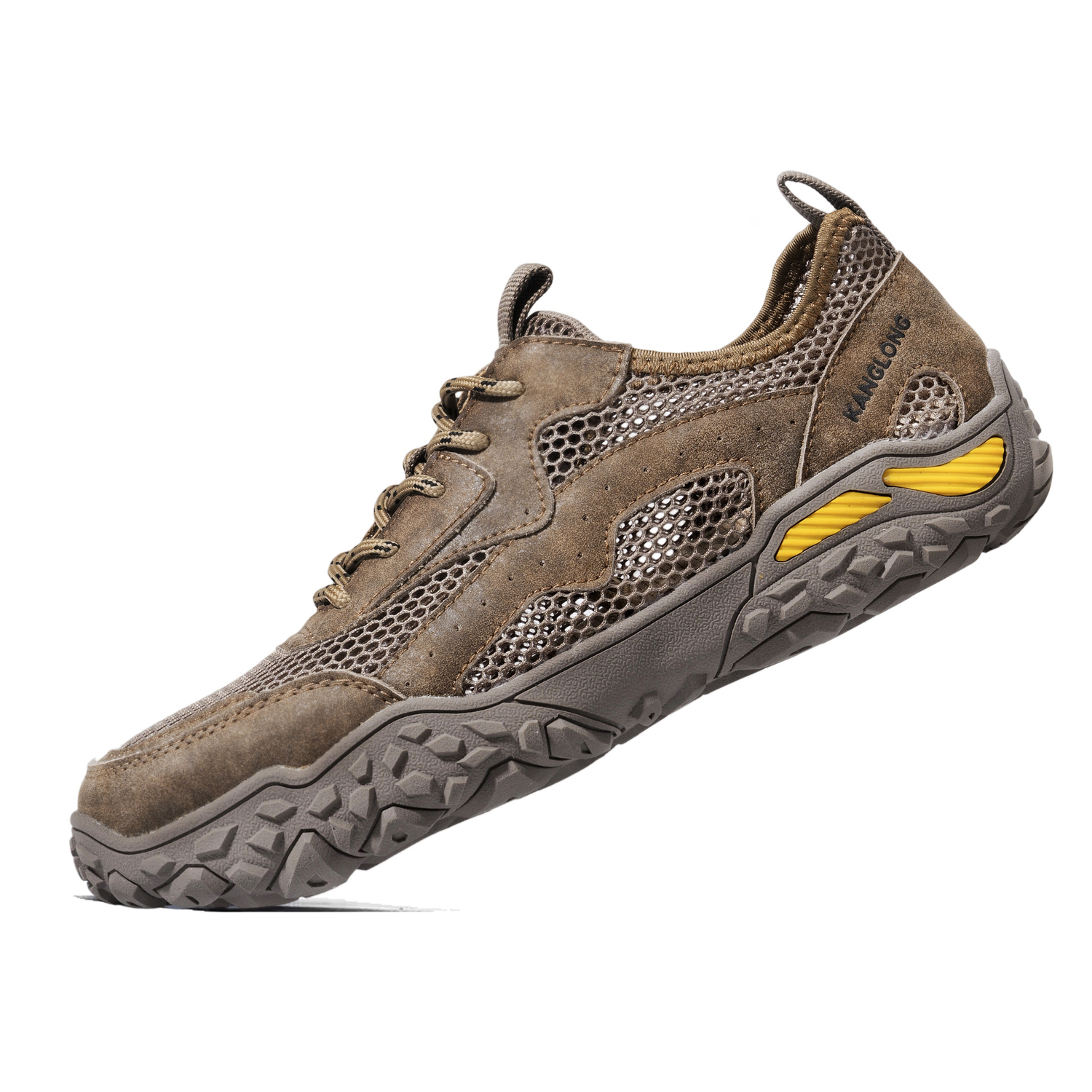 

KANGLONG Устойчивые к истиранию, дышащие, легкие, увеличивающие рост низкие кеды унисекс коричневые, цвет Brown