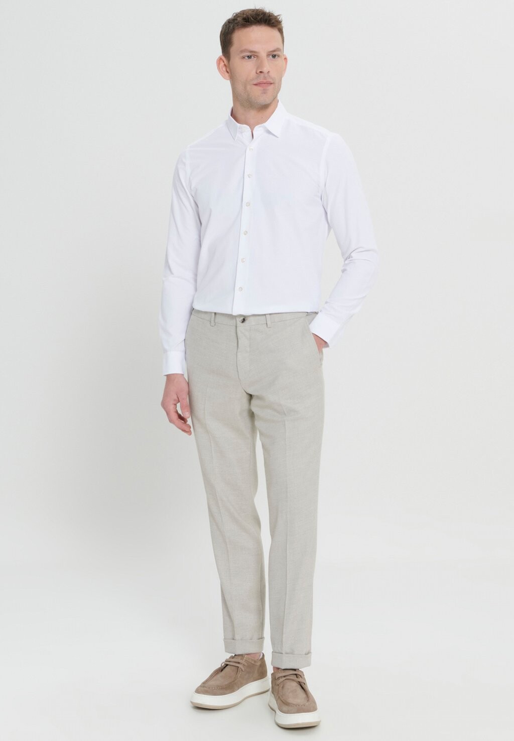 

Чиносы SLIM FIT SIDE POCKET WITH ELASTICATED WAIST AC&CO / ALTINYILDIZ CLASSICS, бежевый