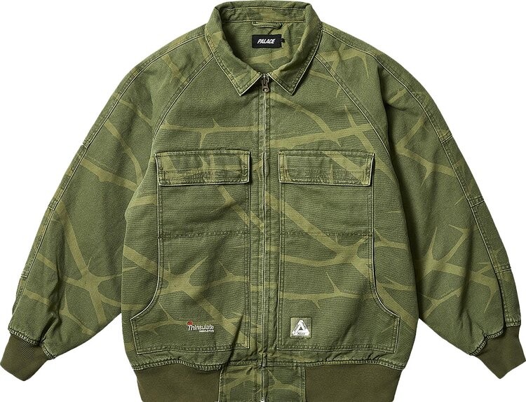 

Куртка Palace Heavy Canvas Bomber 'The Deep Green', зеленый