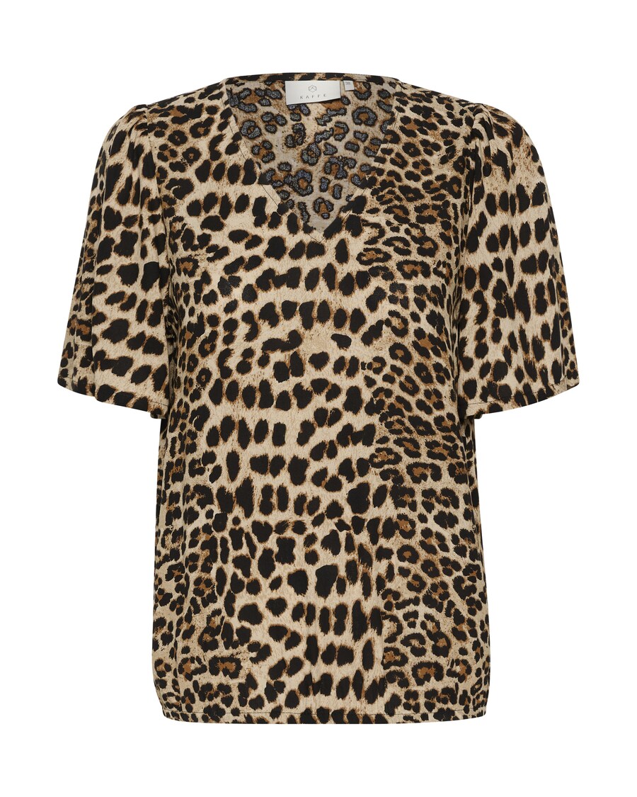 

Блузка с коротким рукавом Kaffe Blouse Ariana, бежевый
