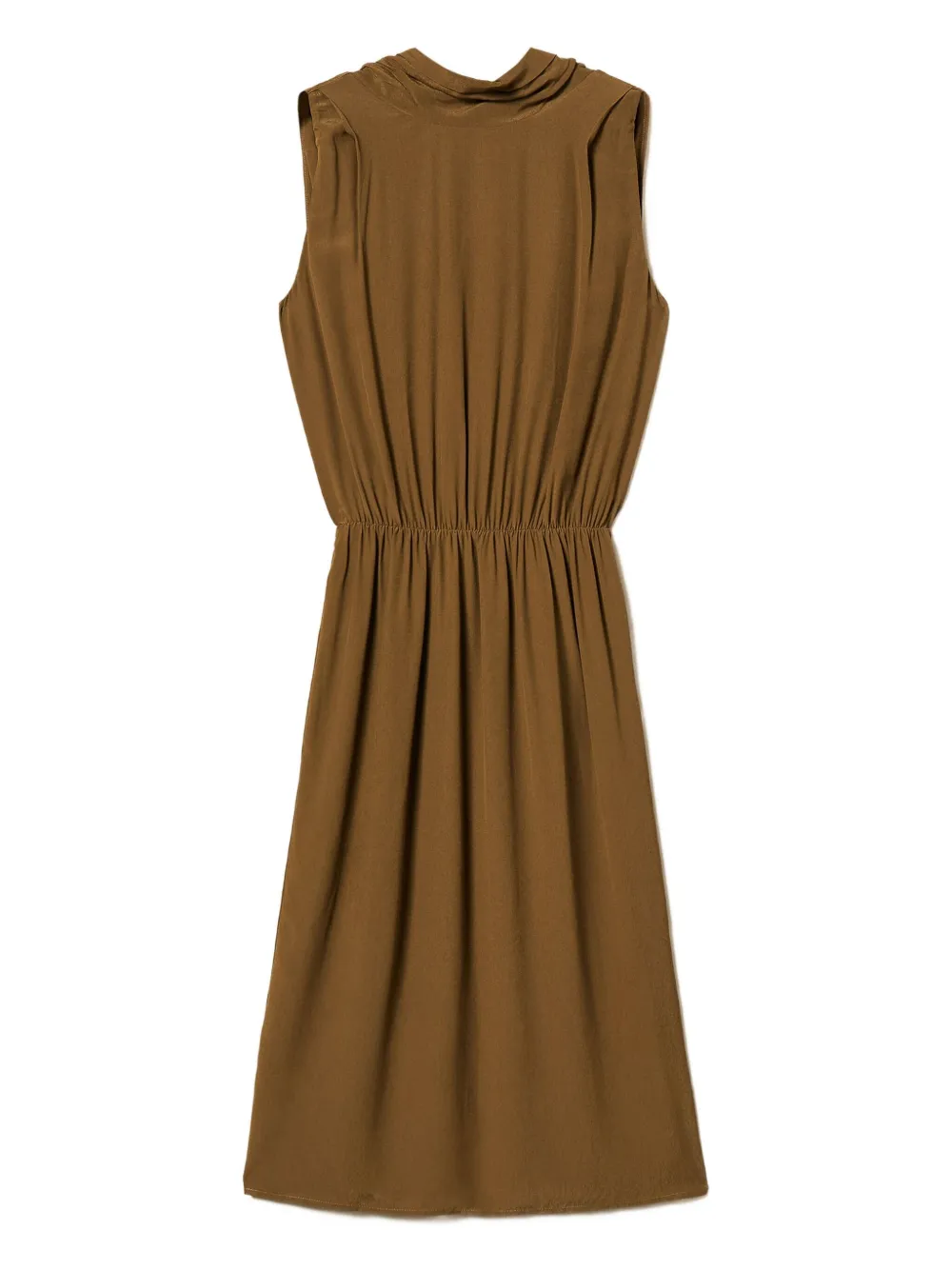 

Платье миди без рукавов TWINSET, коричневый