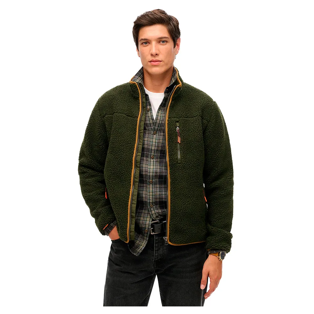

Куртка Superdry Outdoor Fleece, зеленый