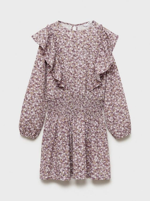 

Детское платье Capri Flora с рюшами Mango, Light Pastel Purple