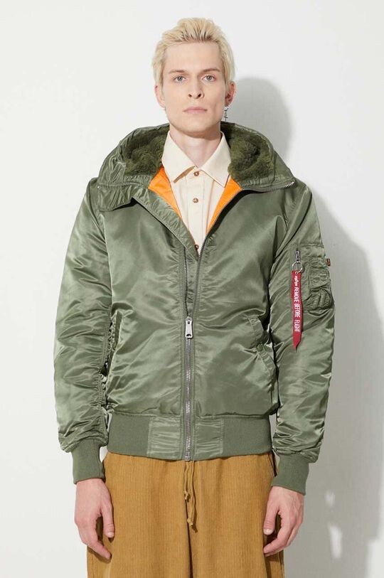 

MA-1 Куртка с капюшоном Alpha Industries, зеленый