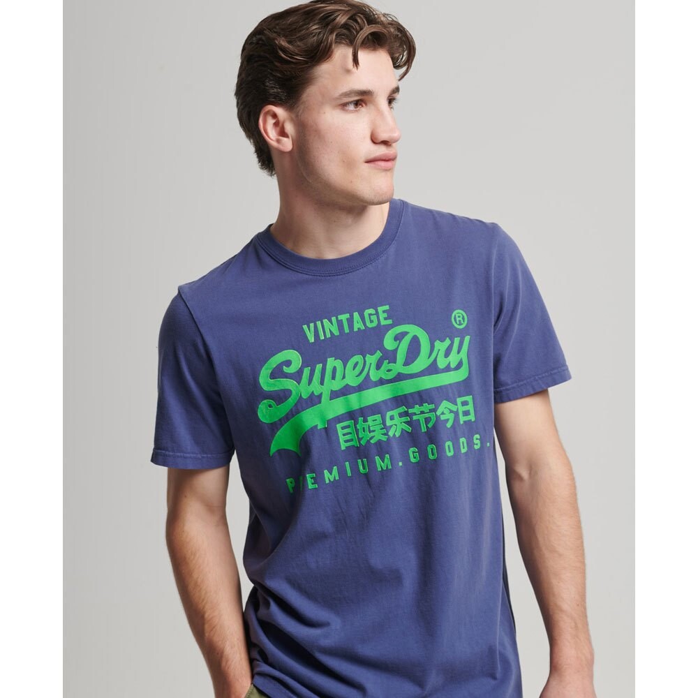 

Футболка Superdry Vintage Vl Neon, синий