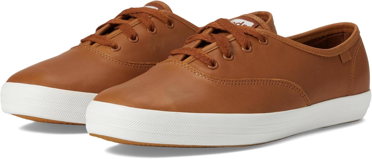 

Кроссовки Champion Leather Lace Up Keds, цвет Cognac Leather