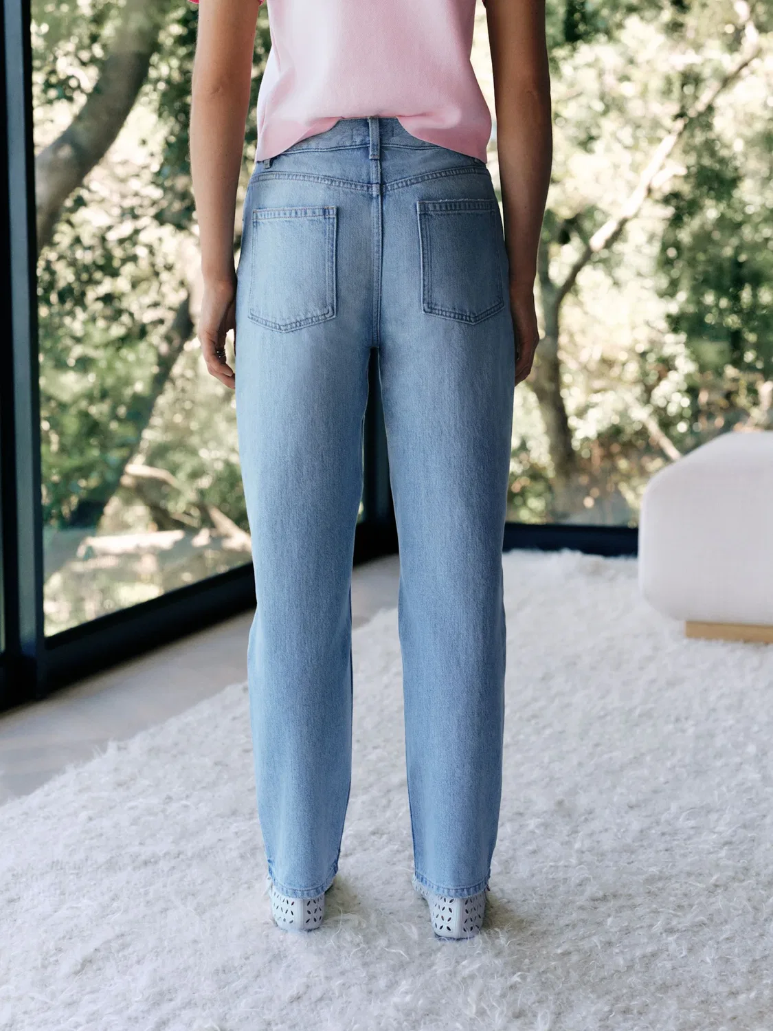 Джинсы Next Regular Jeans Authentische City светло-голубого цвета — фото 3