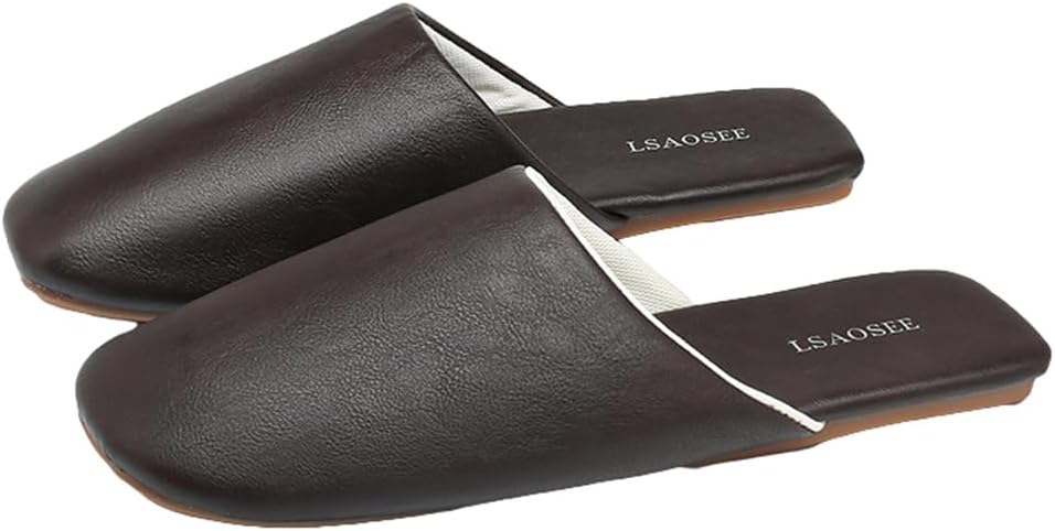 

Элегантные домашние тапочки Yafirgeer для женщин и мужчин, Coffee