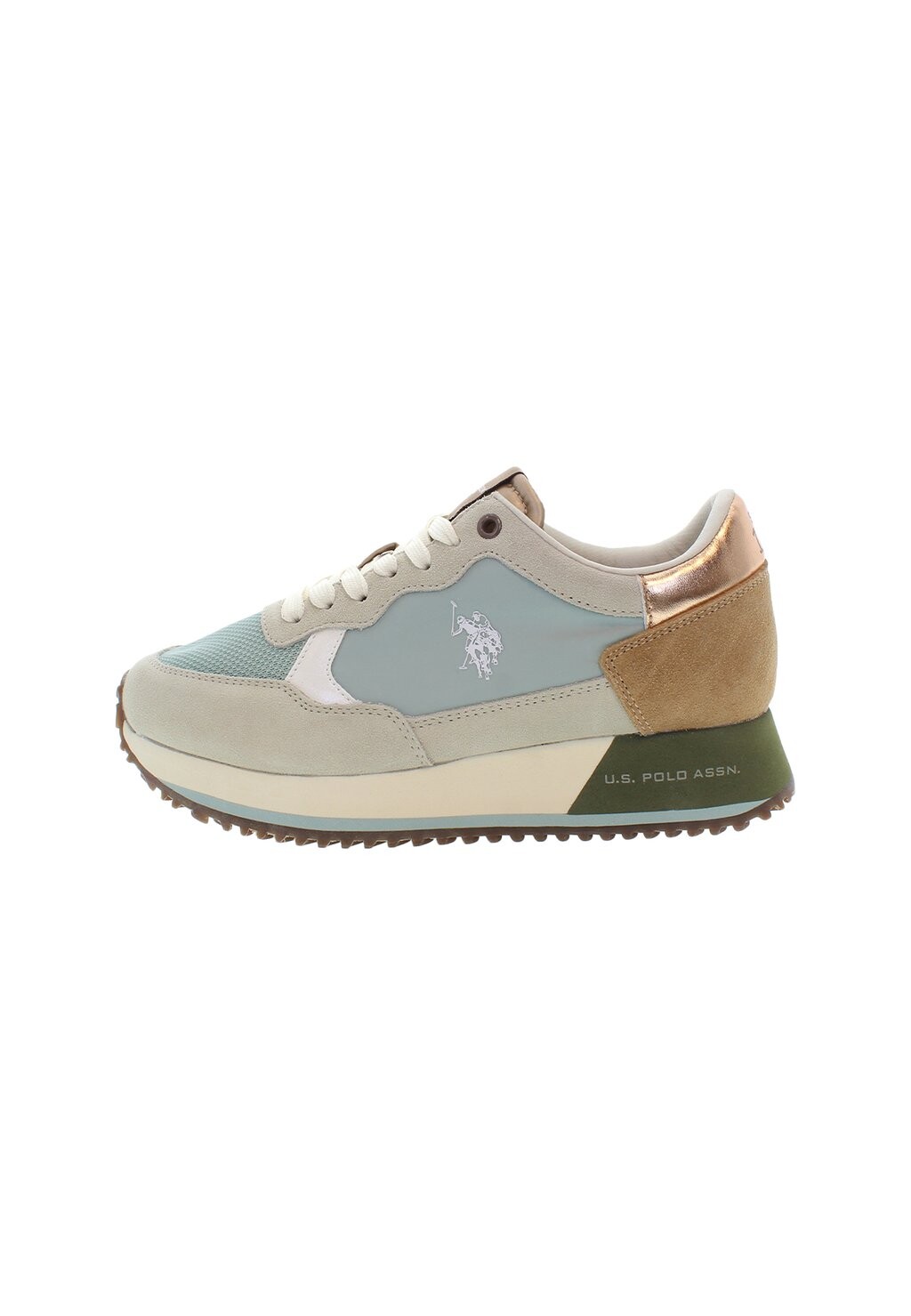 

Кроссовки на шнуровке SACHA U.S. Polo Assn., бежевый