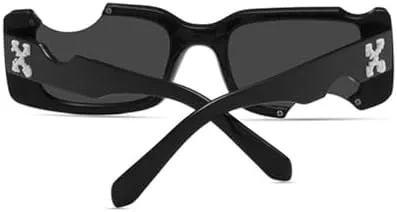 

Новые солнцезащитные очки в стиле хип-хоп 2025 года для женщин и мужчин, с вырезом для линз, винтажные женские очки с защитой от УФ-излучения UV400 DSXLY, 2