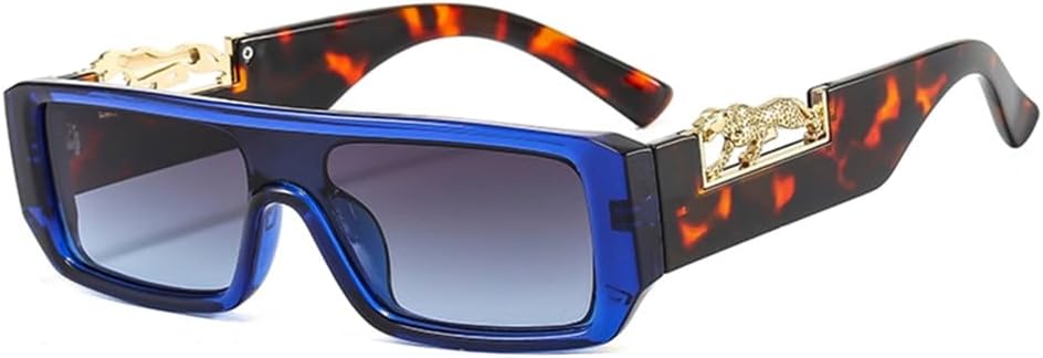 

Солнцезащитные очки прямоугольной формы для женщин и мужчин, с градиентными линзами, поликарбонатной оправой и леопардовым принтом, защита от ультрафиолета UV400, M181 Generic, M-392