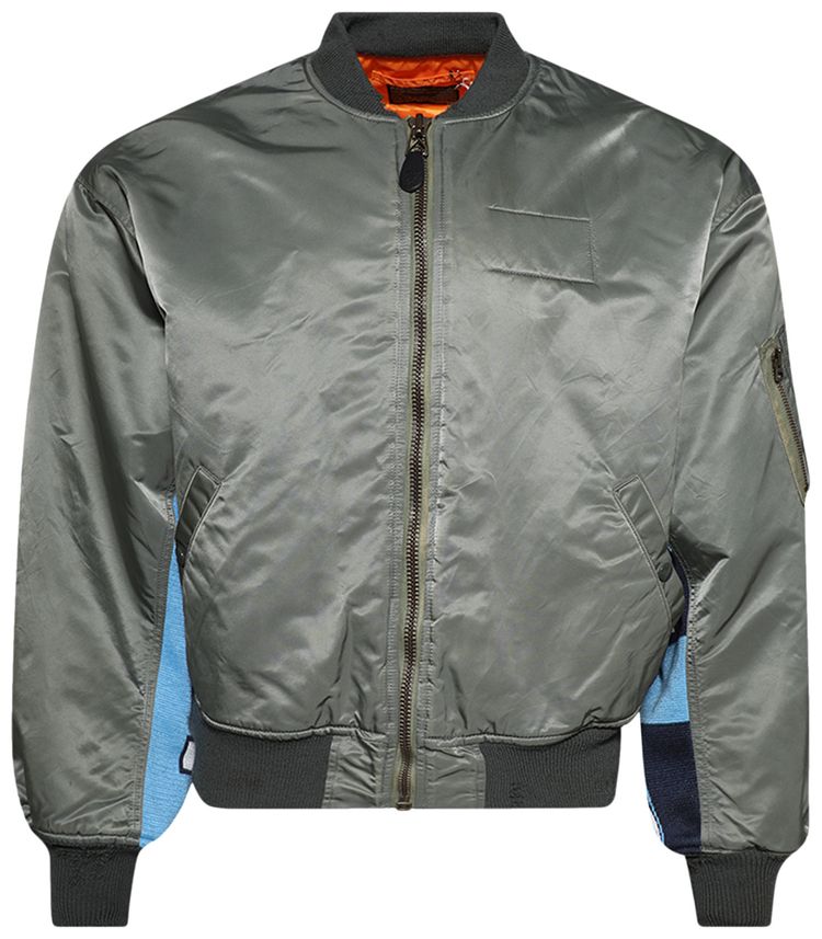 

Куртка SAINT Mxxxxxx Contrasting Sleeves Bomber Jacket 'Khaki', загар