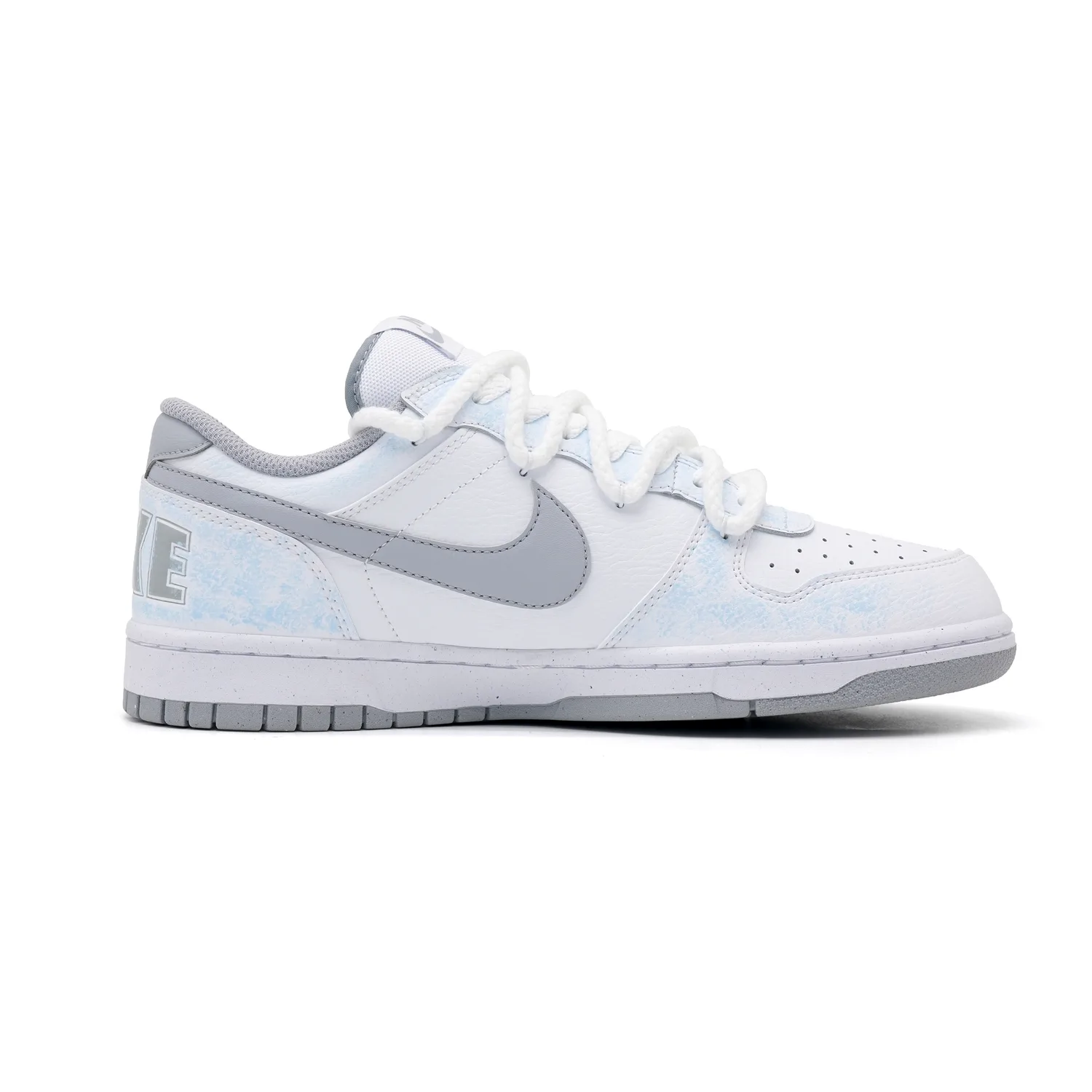 Nike Кроссовки для скейтбординга мужские Big Abrasion Resistant Breathable Low top Blue White — фото 3