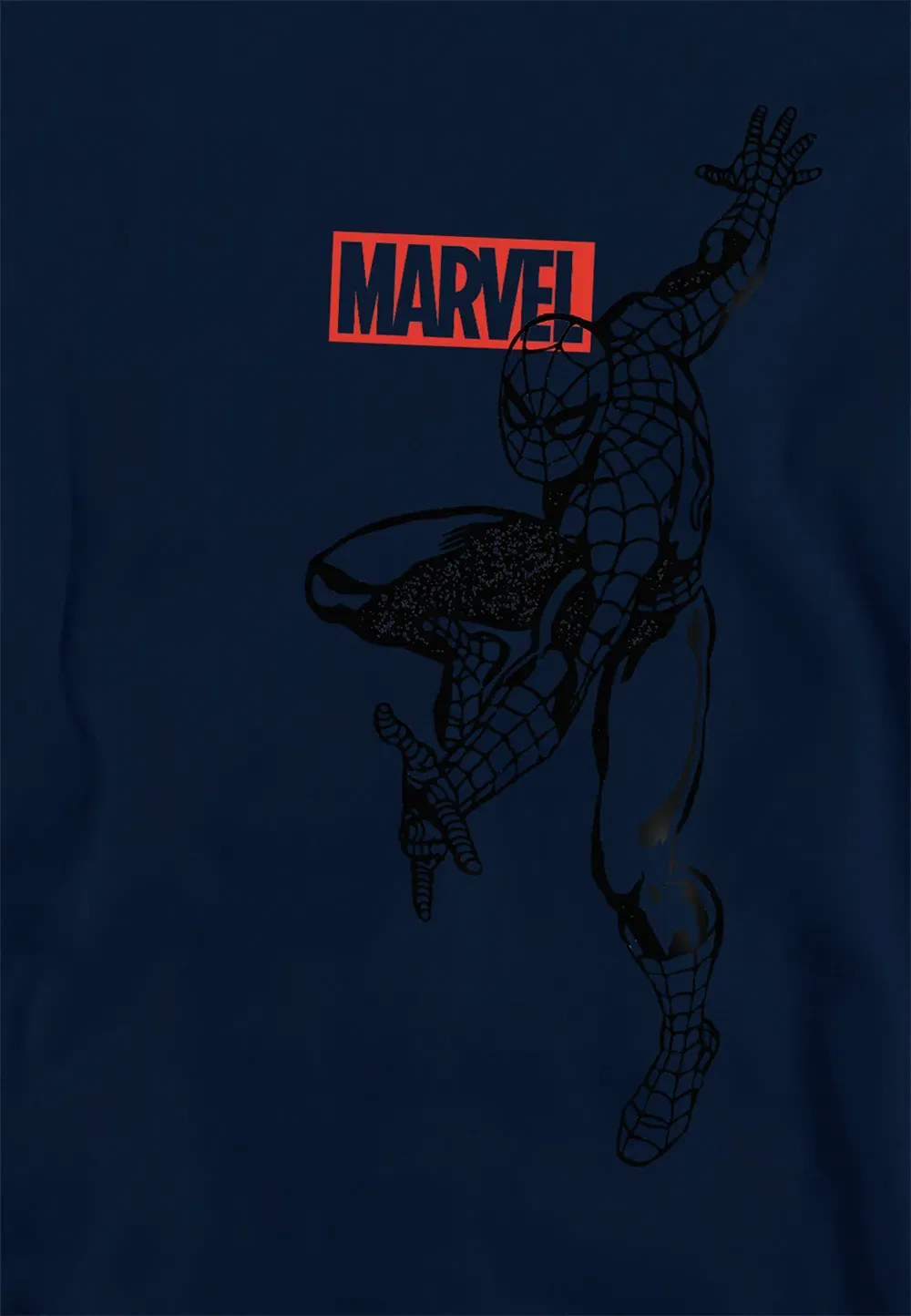Детская худи с принтом Marvel Spiderman Outline, Marvel, темно-синий — фото 2
