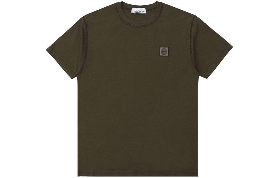 

Футболка мужская оливковая Stone Island, оливковый
