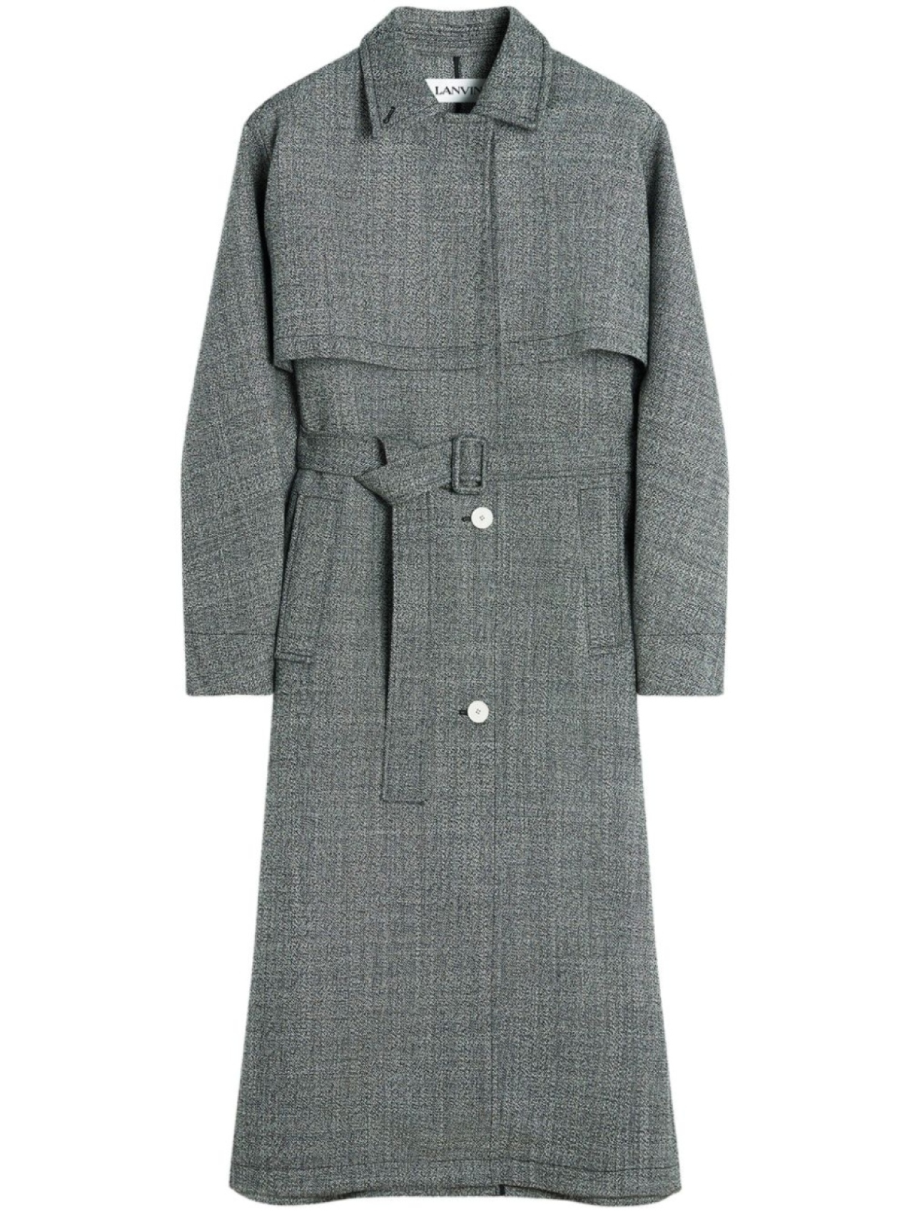 

Lanvin тренч из вирджинской шерсти, серый