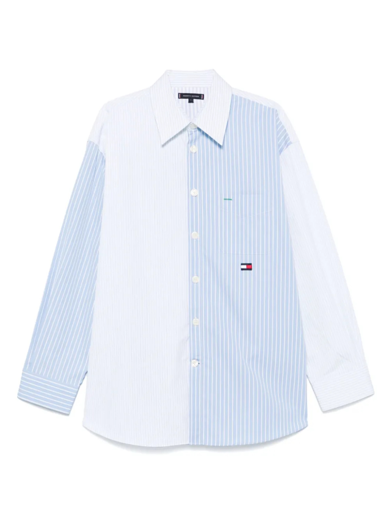 

Рубашка Tommy Hilfiger в смешанную полоску, синий