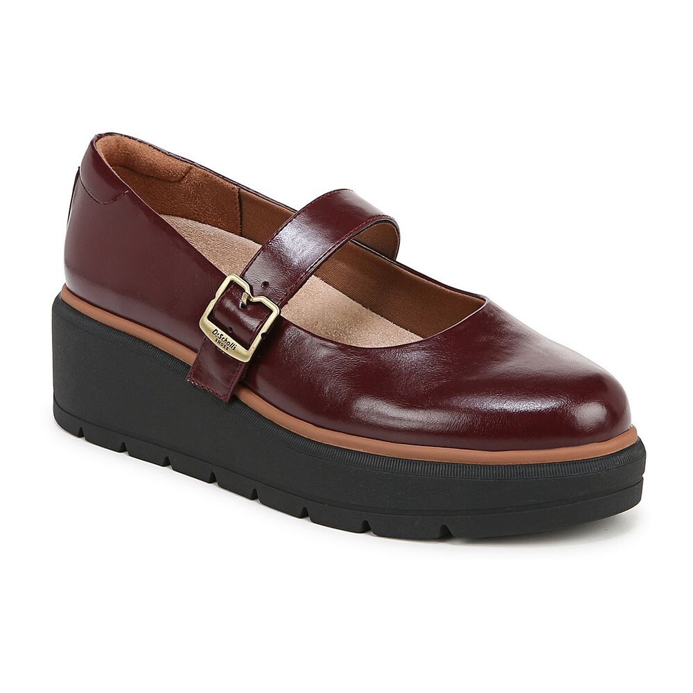 Женская танкетка Dr. Scholl's Nice Day Max Mary Janes, цвет Wine