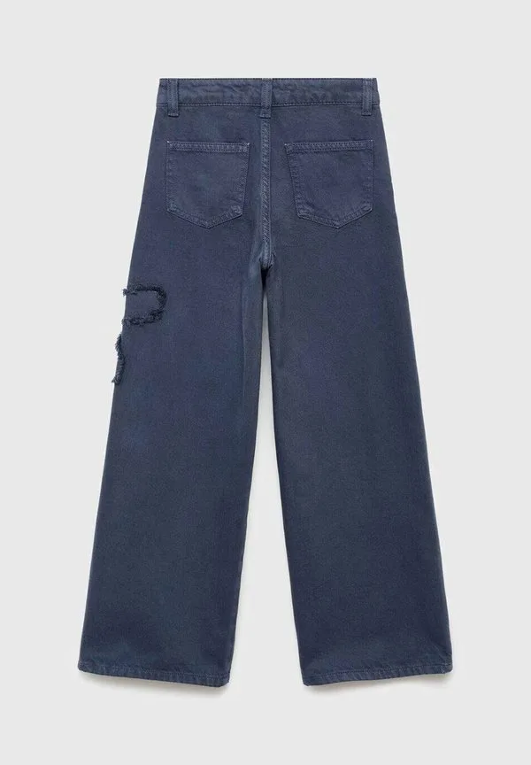 Детские расклешенные джинсы Mango Kids, Blue — фото 3