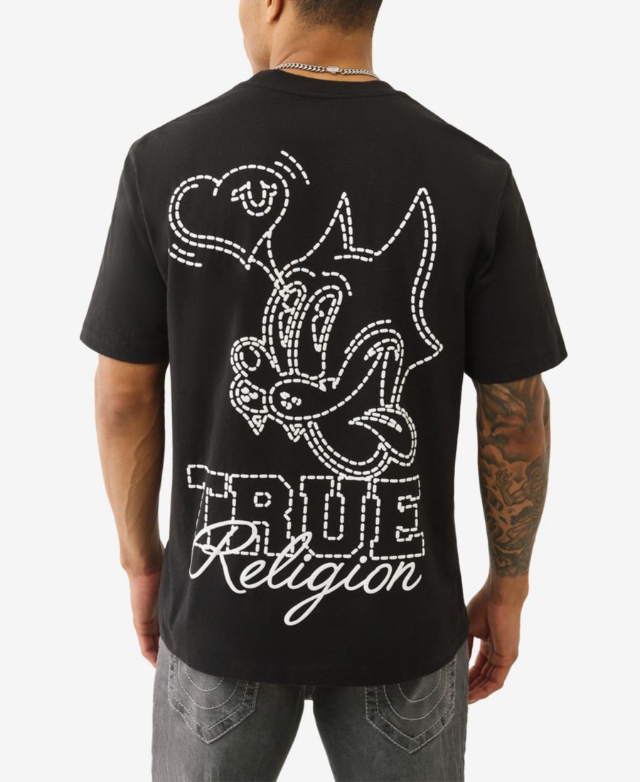 

Мужская футболка с коротким рукавом и круглым вырезом True Religion, Jet Black, Черный, Мужская футболка с коротким рукавом и круглым вырезом True Religion, Jet Black