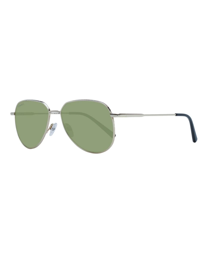 

Золотистые круглые солнцезащитные очки с зелеными линзами Serengeti, желтый