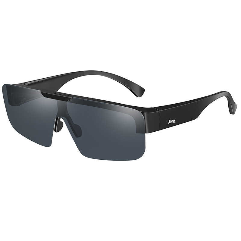 

Jeep Солнцезащитные очки нестандартной формы для мужчин, R7079P-M5/Matte Black Frame with Gray Lens
