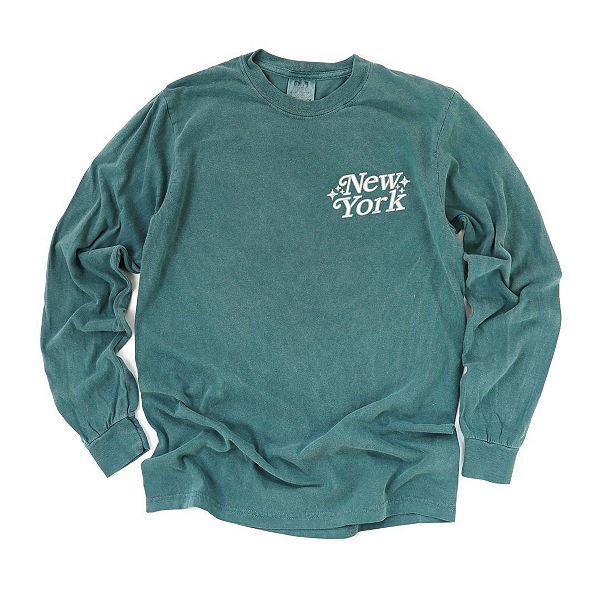 

Вышитая футболка New York Stars с длинным рукавом Simply Sage Market, Blue Spruce, Зеленый, Вышитая футболка New York Stars с длинным рукавом Simply Sage Market, Blue Spruce