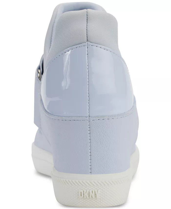 Женские слипоны Cosmos Slip-On Logo Wedge Sneakers DKNY, фиолетовый — фото 3