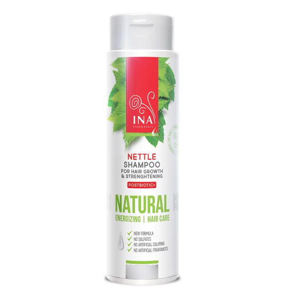 

Натуральный шампунь с крапивой против выпадения волос, 200 мл Ina Essentials Nettle