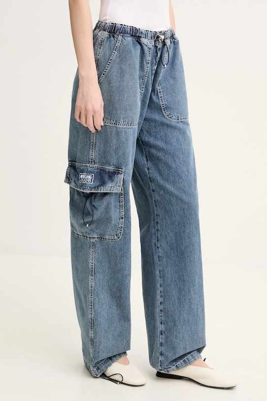 

Хлопковые джинсы Moschino Jeans, синий