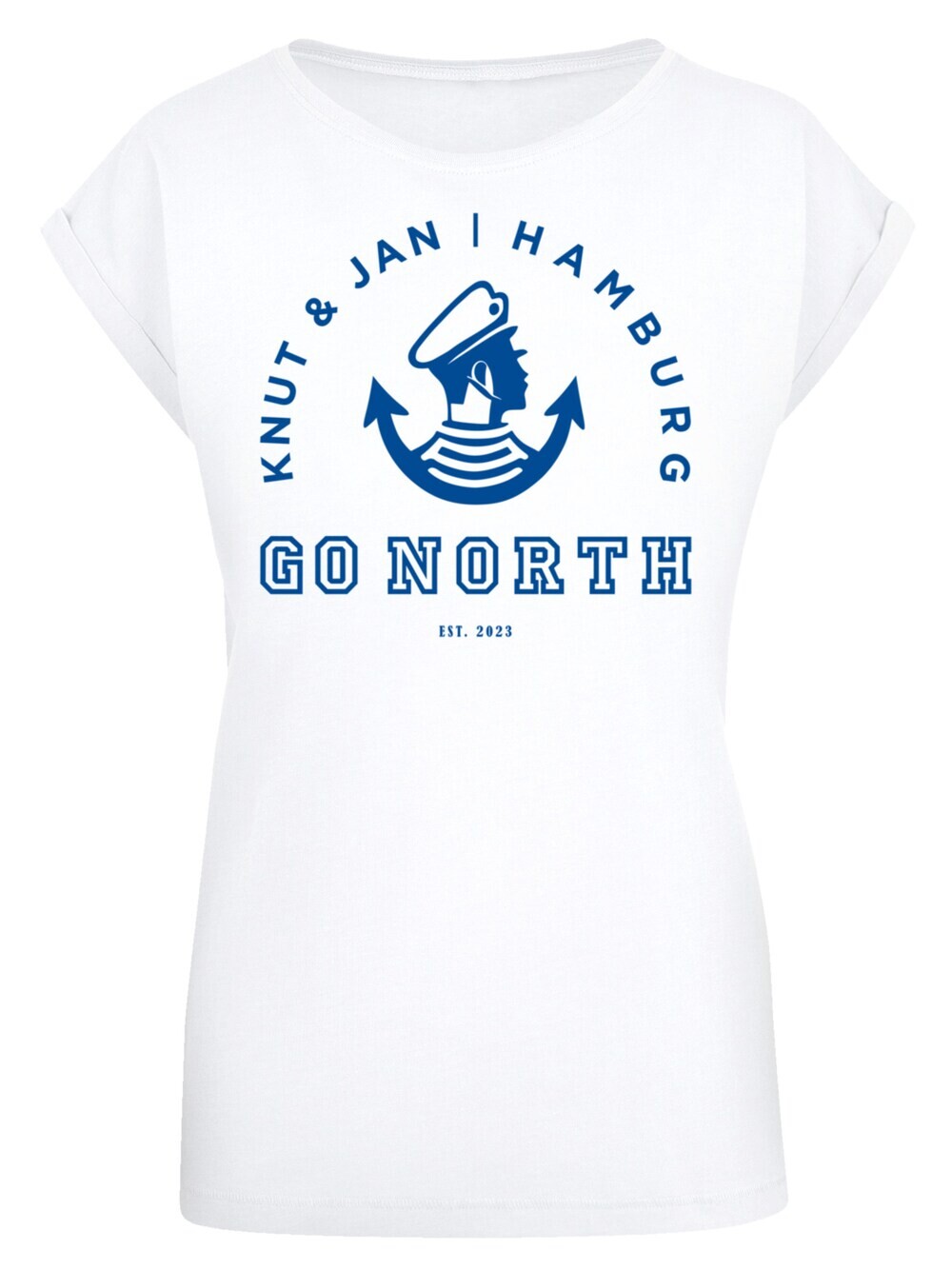 

Рубашка F4Nt4Stic Go North Knut & Jan Hamburg Logo Knut & Jan Hamburg, белый