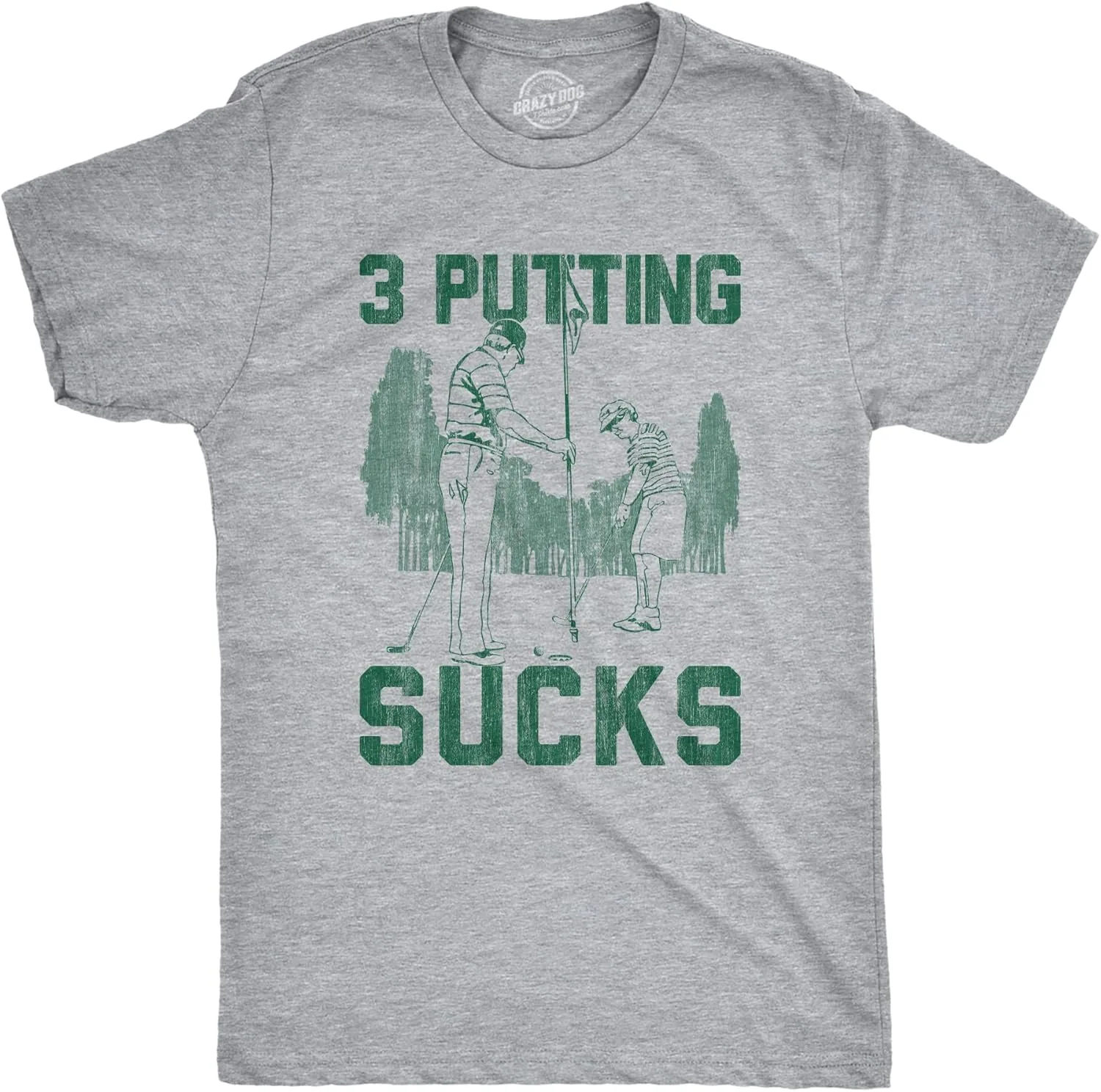 

Футболка Funny Golf Tee с принтом Crazy Dog T-Shirts